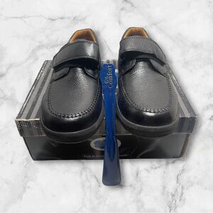 Dr Comfort Scott #9210 Men's Black Leather Hook & Loop Diabetic Shoes  Sz 13 New